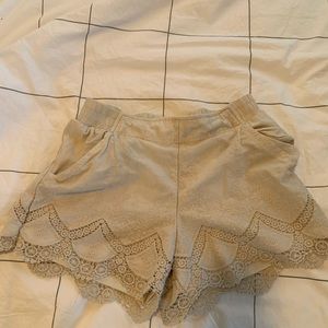 Xhilaration lace trim shorts size M